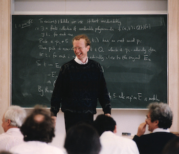 Andrew Wiles announcing his proof in 1993
