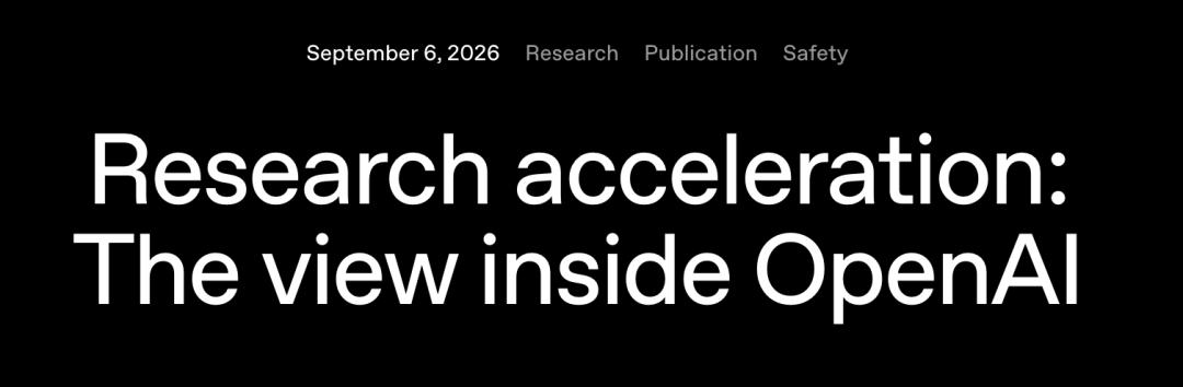 OpenAI Research Acceleration Blog Header