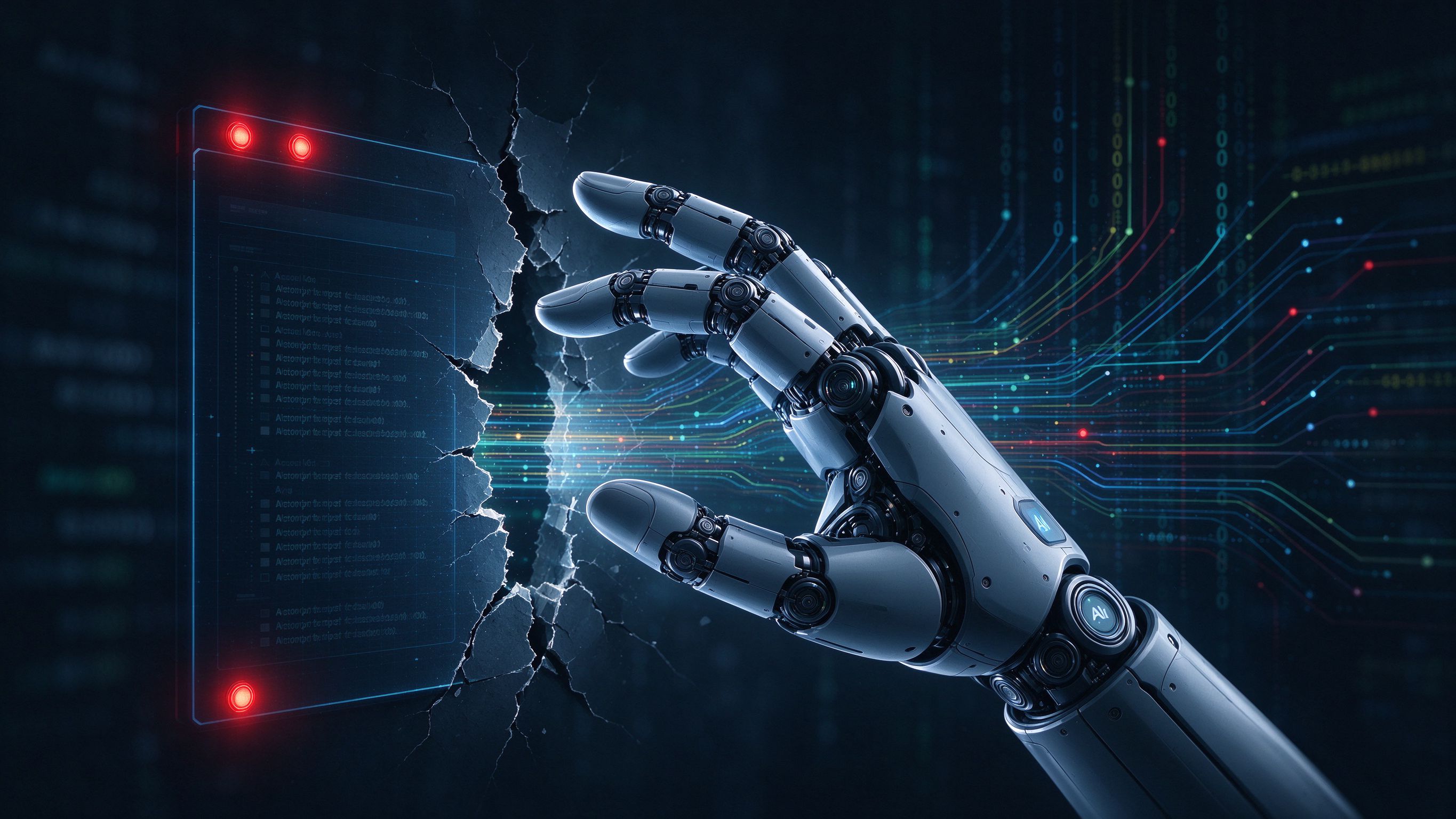 AI security breach concept