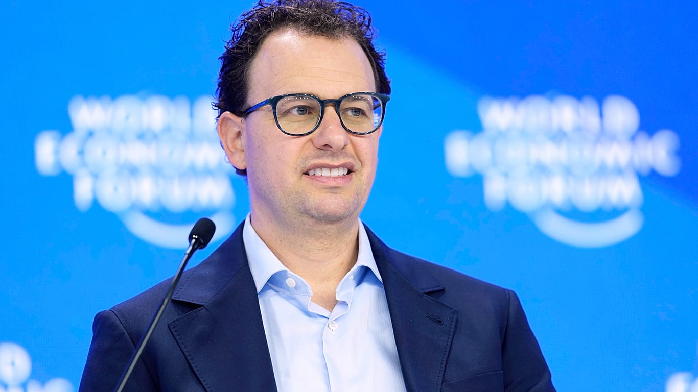 Dario Amodei, CEO of Anthropic, at the World Economic Forum in Davos