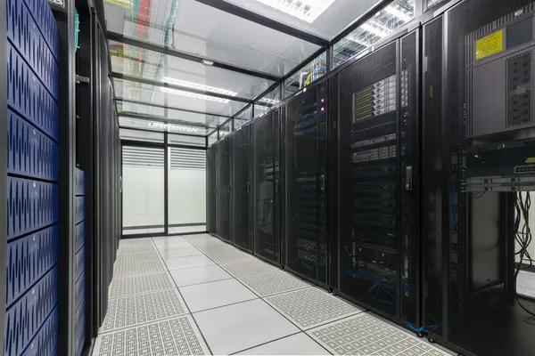 A data center server room. The Reuters-reported campaign targeted e-commerce websites across four countries, with AI agents doing nearly all the probing and exploitation work. (Stock photo)