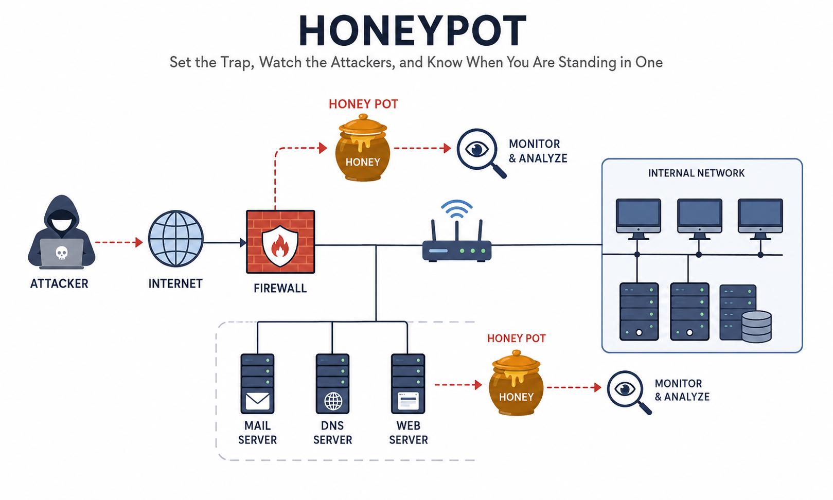Honeypot architecture diagram